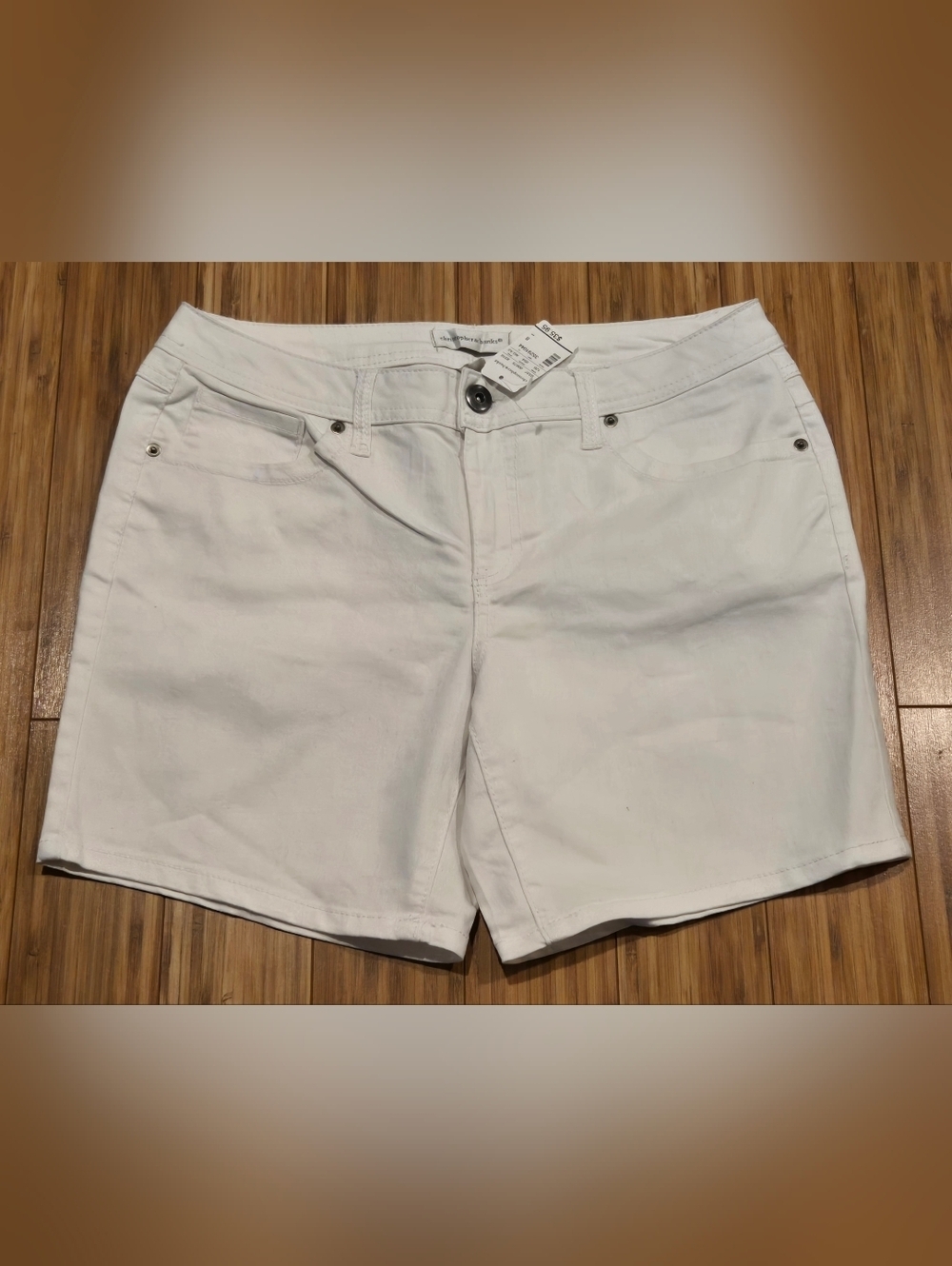 NWT Christopher & Banks Women's White Jean Shorts